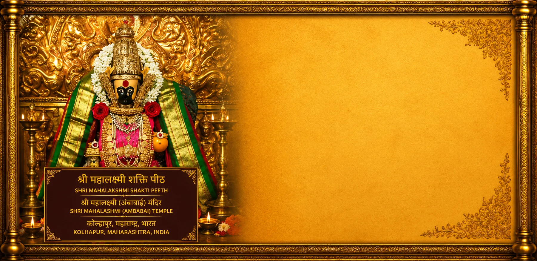 The Sacred Story of Shri Mahalakshmi Background